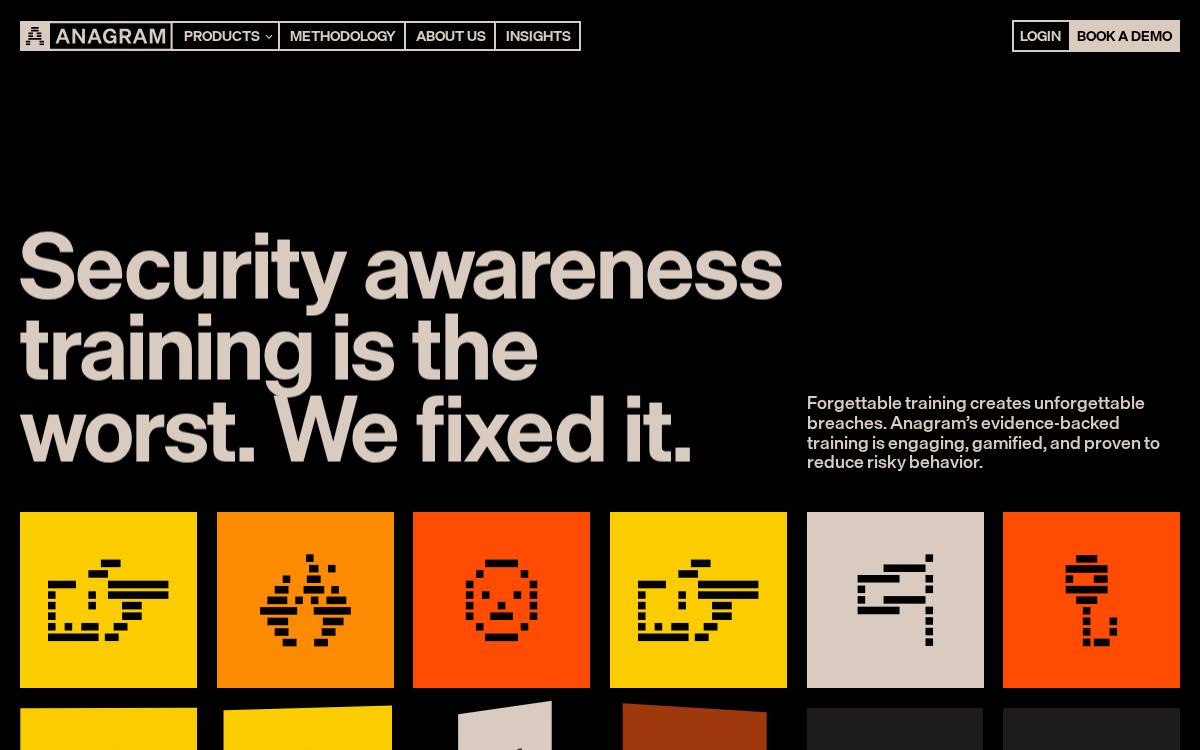 Anagram website preview