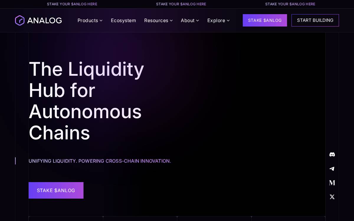 Analog website preview