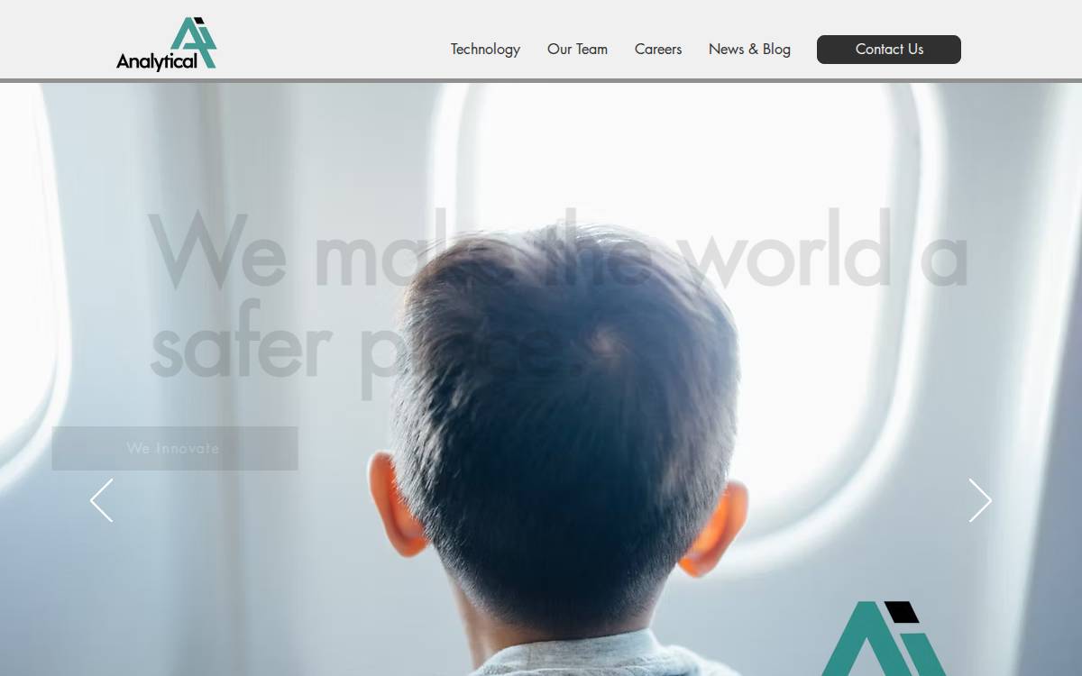 Analytical AI website preview