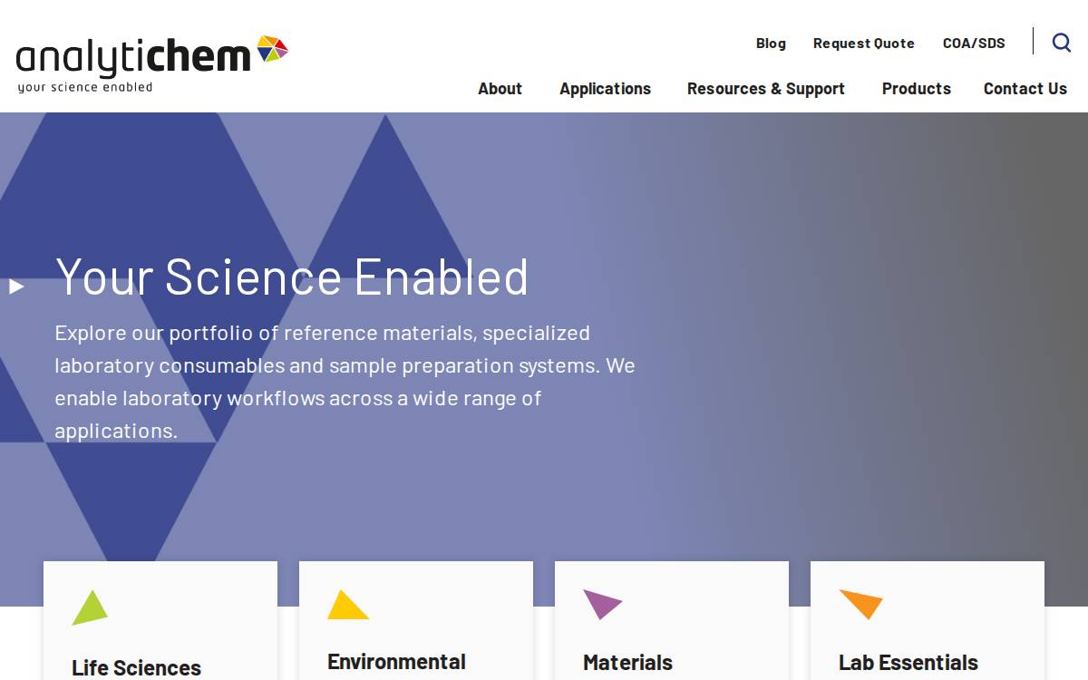 AnalytiChem website preview