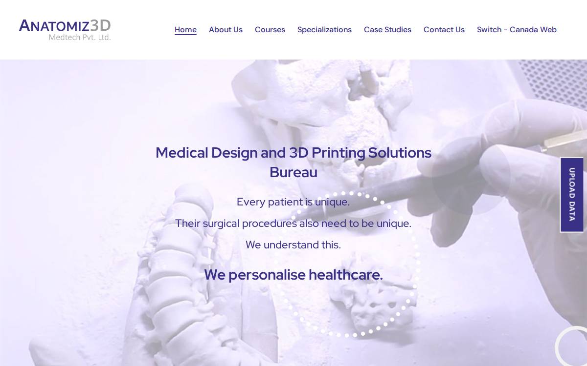 Anatomiz3D website preview
