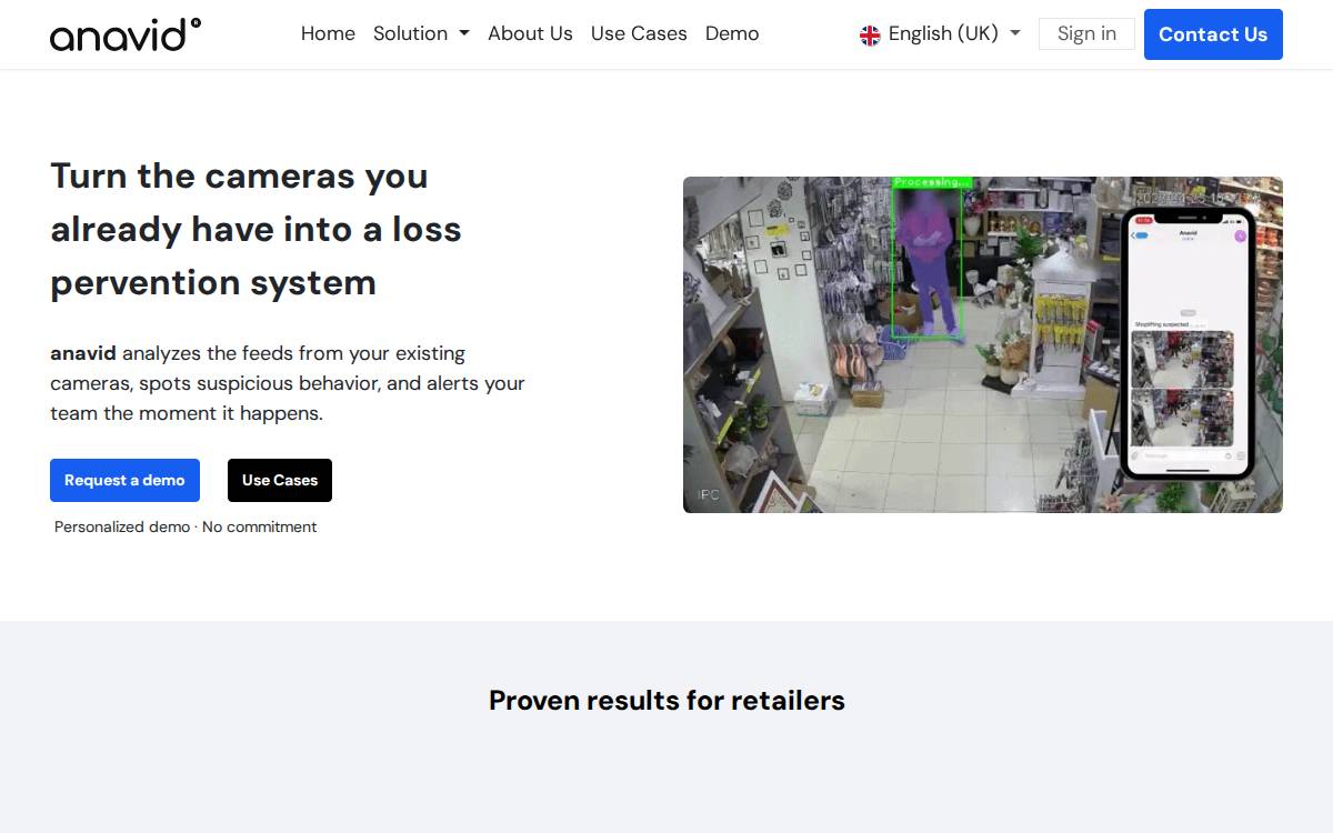 Anavid website preview