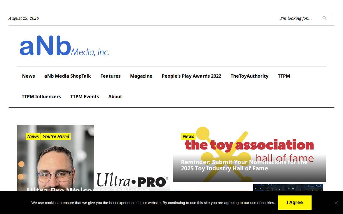 aNb Media website preview
