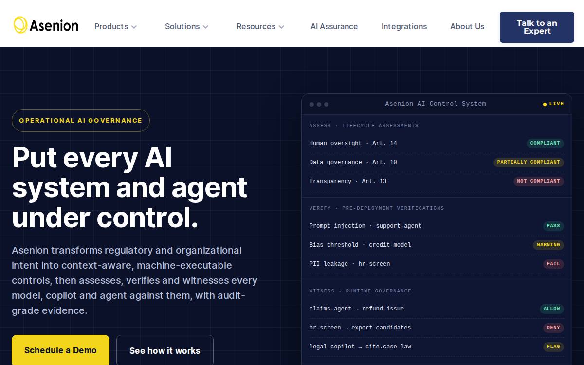 Anch website preview