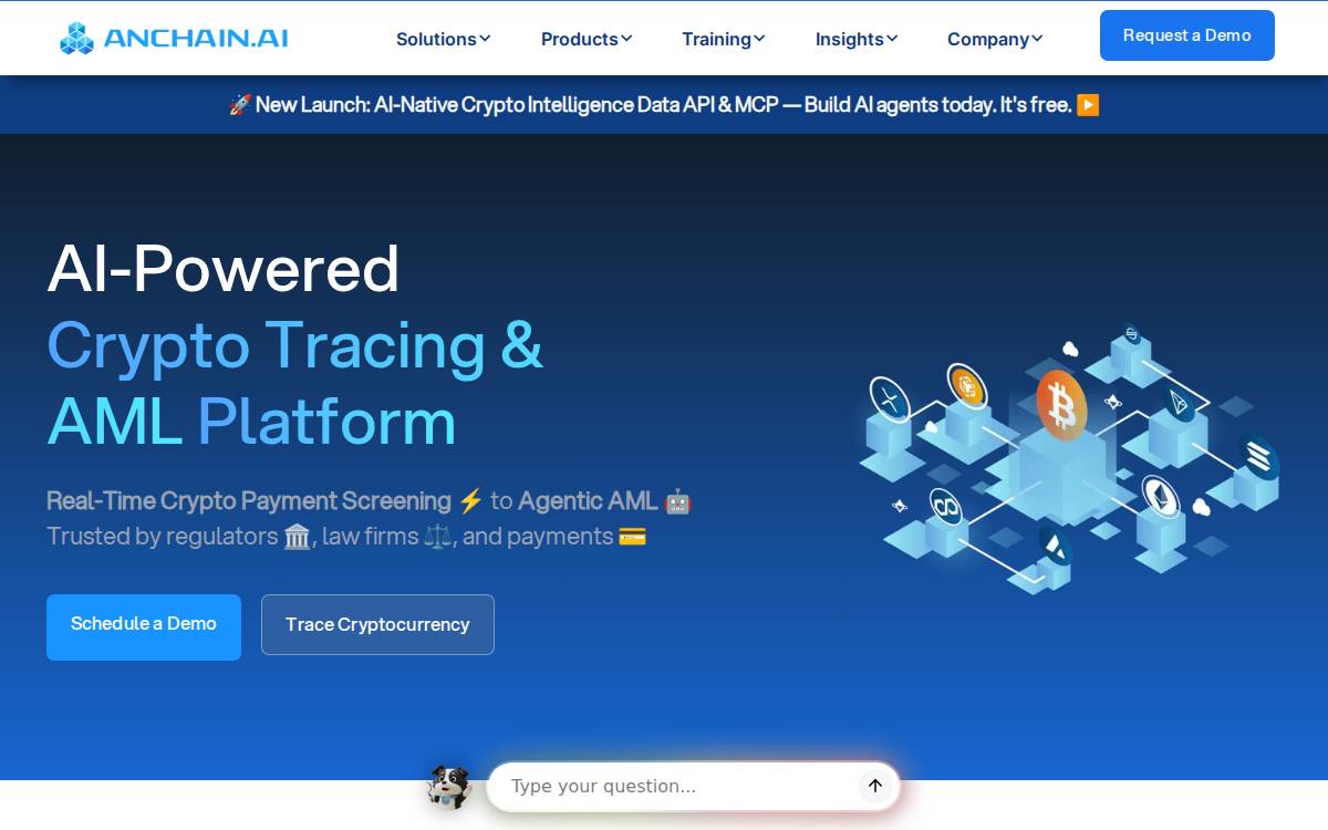 Anchain website preview