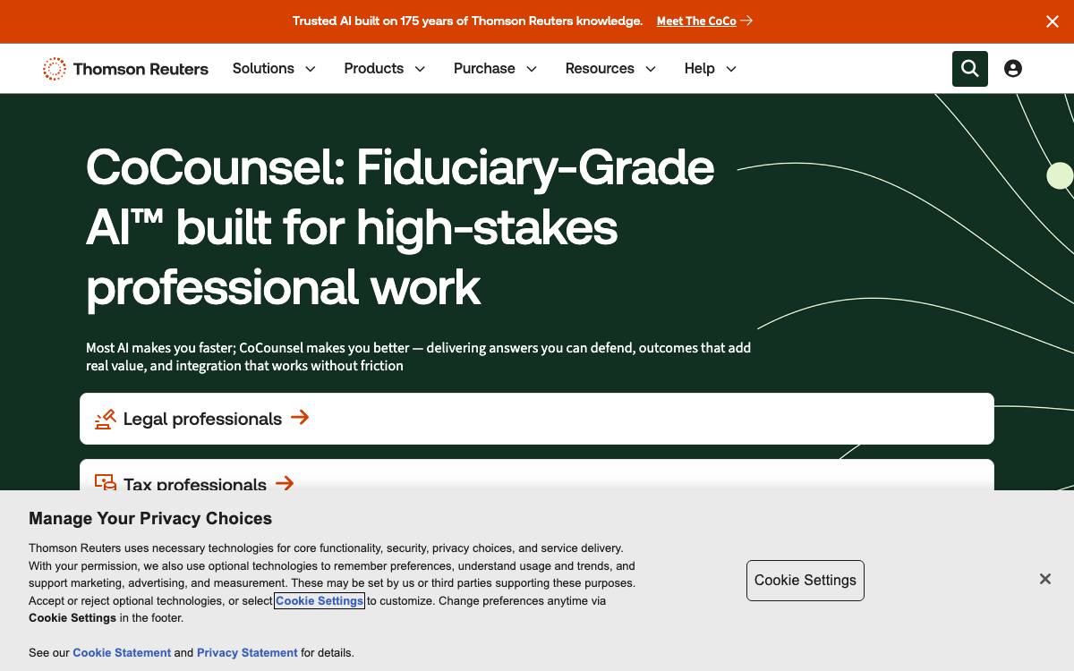 CaseText website preview