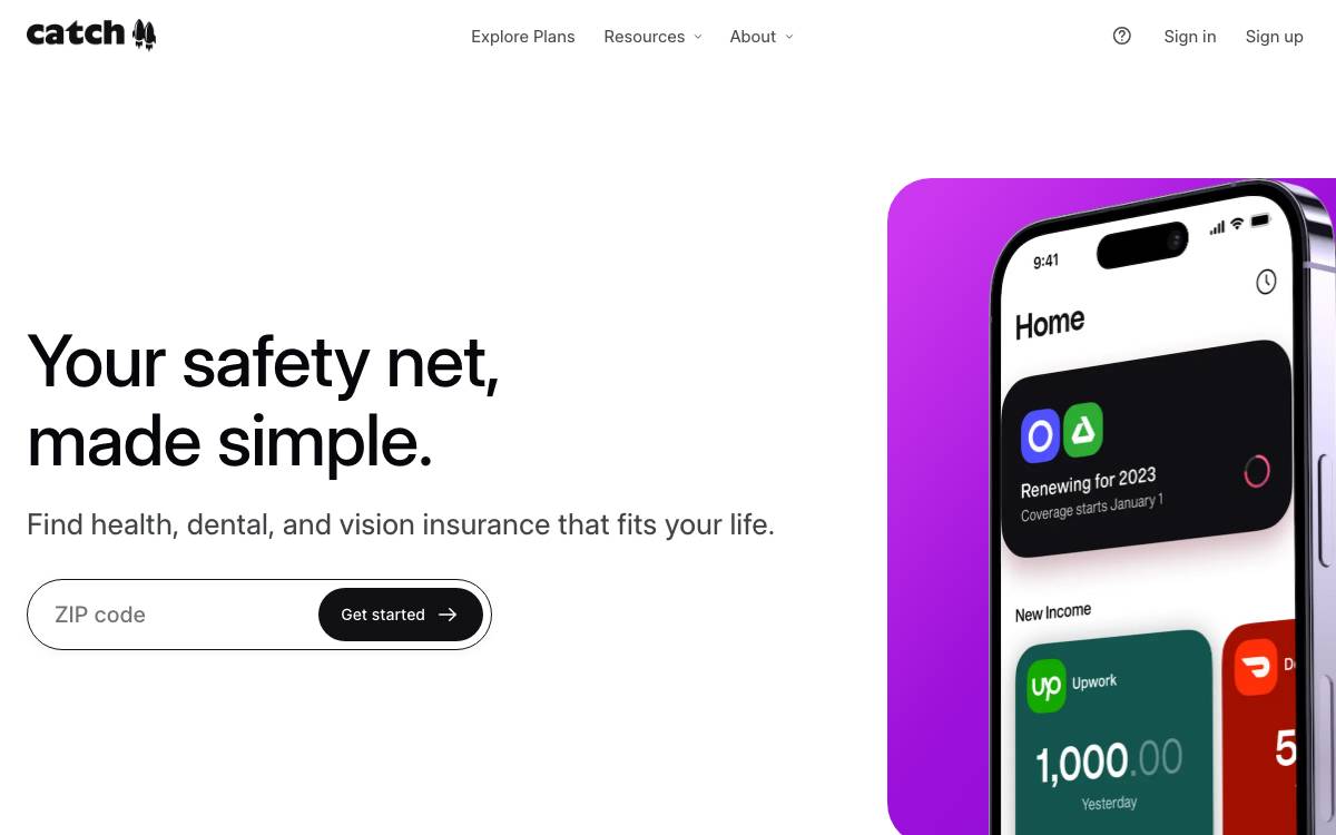Catch website preview