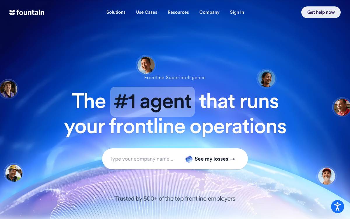 Fountain website preview
