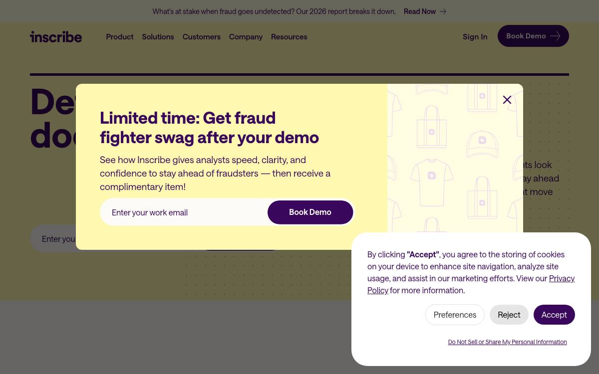 Inscribe website preview