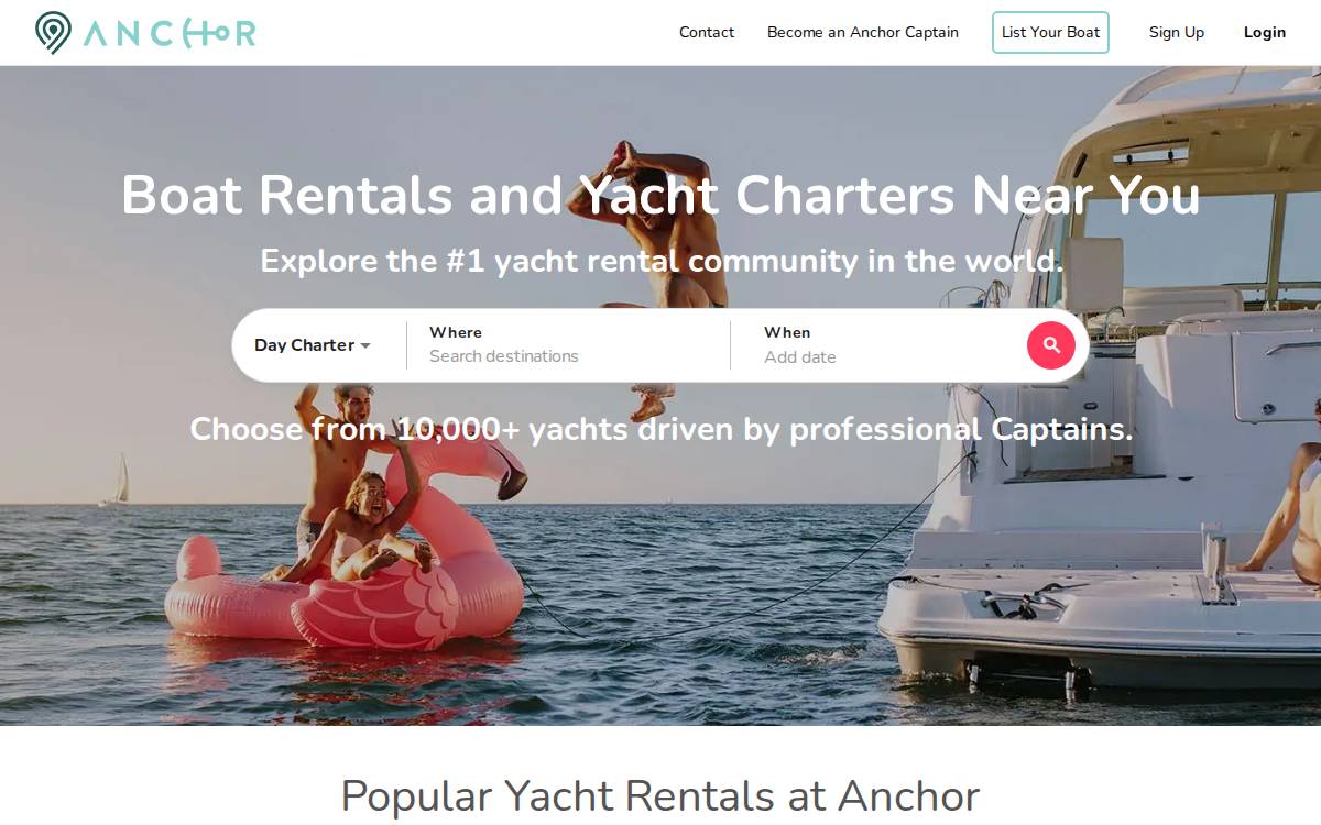 Anchor website preview