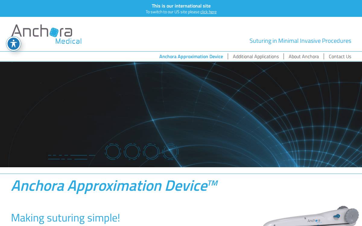 Anchora Medical website preview