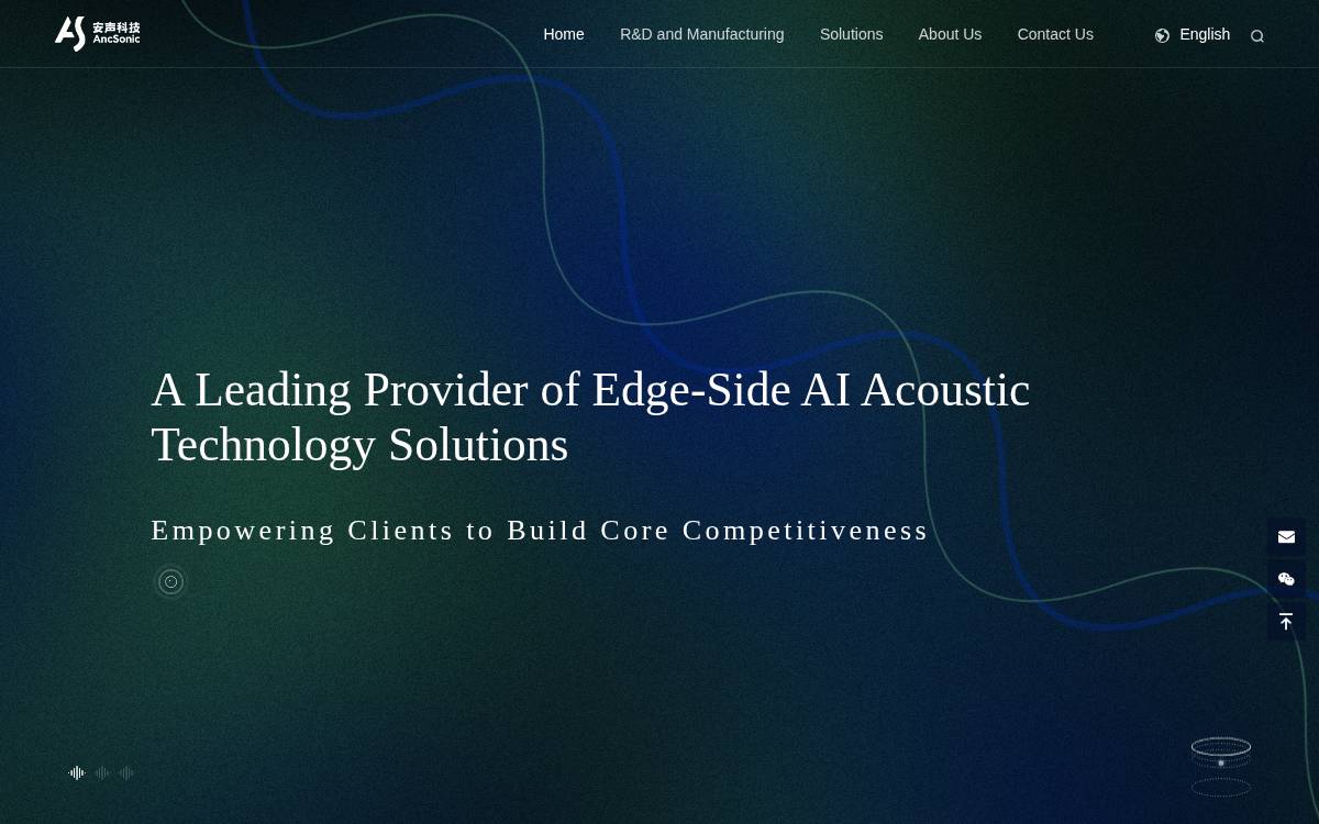 Ancsonic website preview