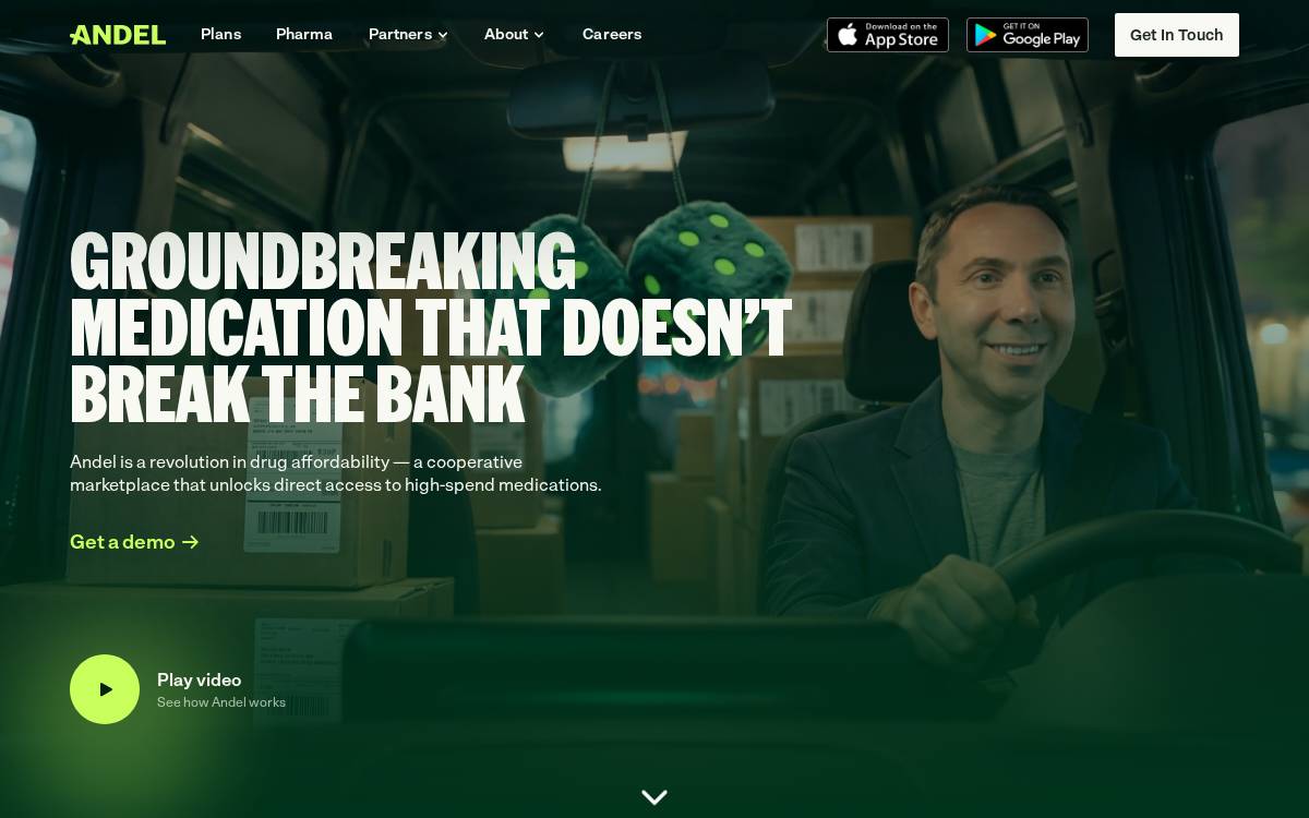 Andel website preview
