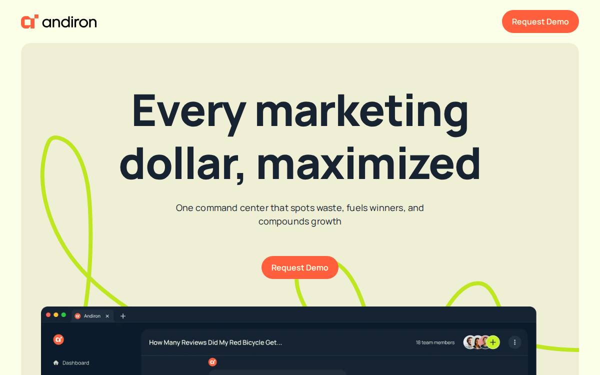 Andiron AI website preview