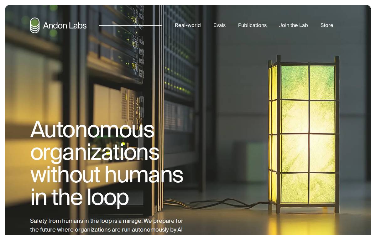 Andon Labs website preview