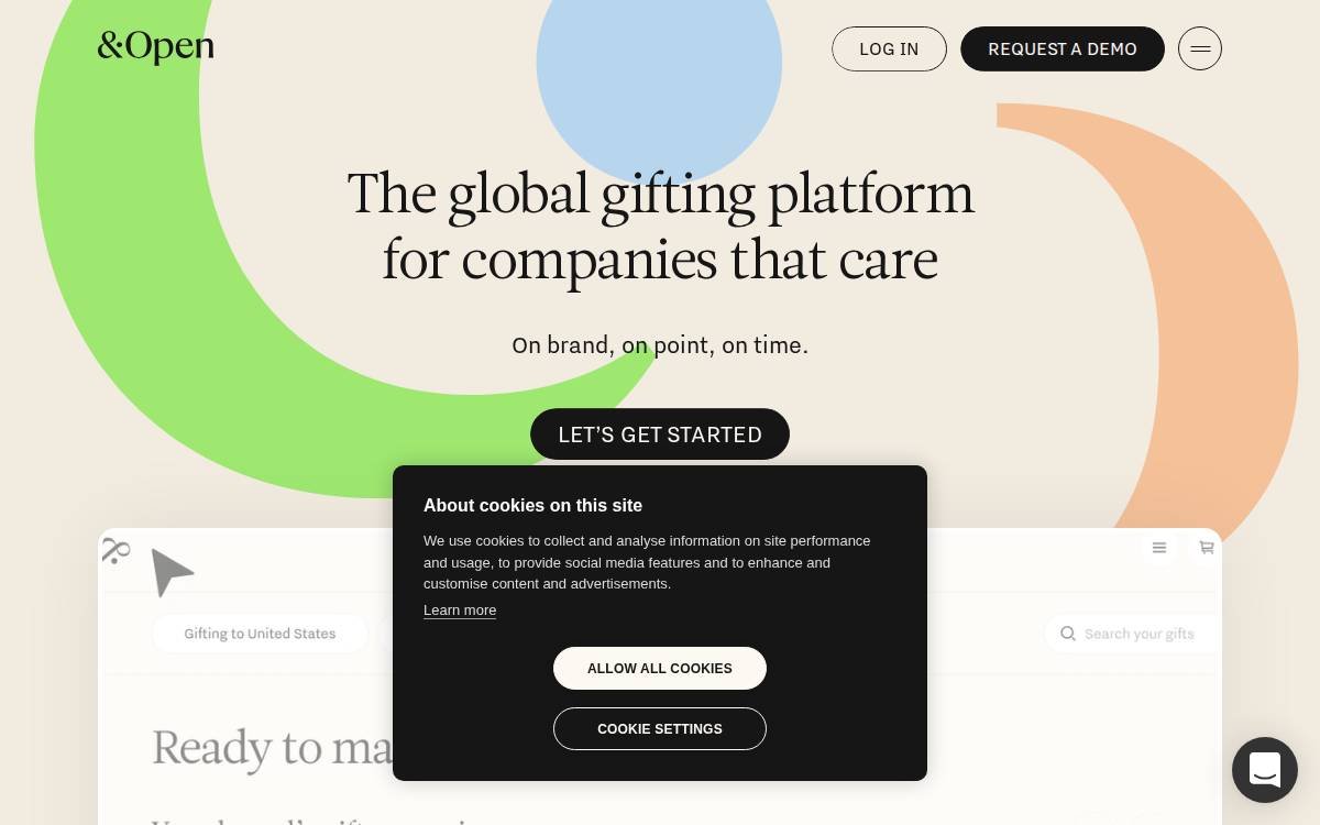 Andopen website preview