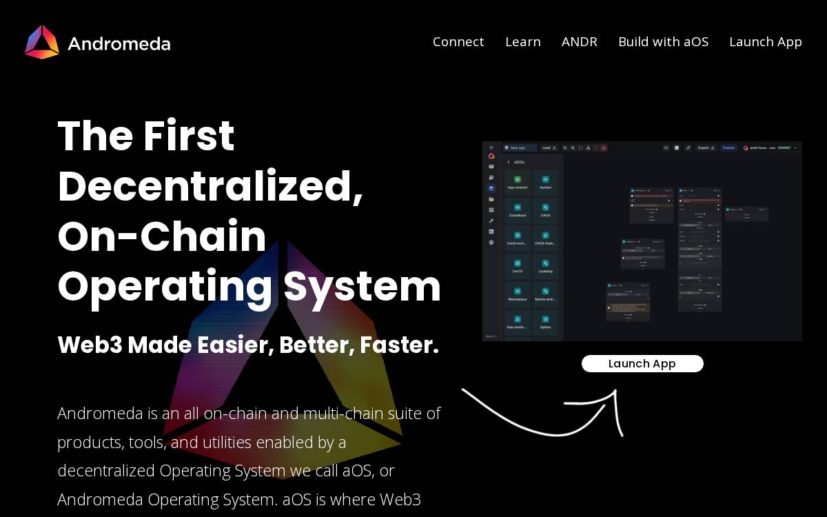 Andromedaprotocol website preview