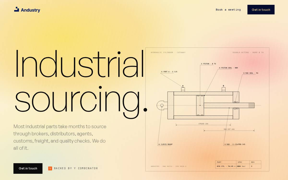 Andustry website preview
