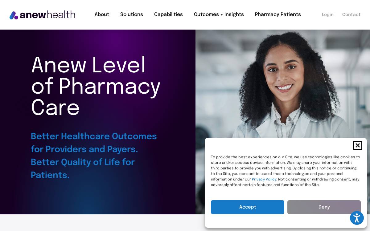 AnewHealth website preview