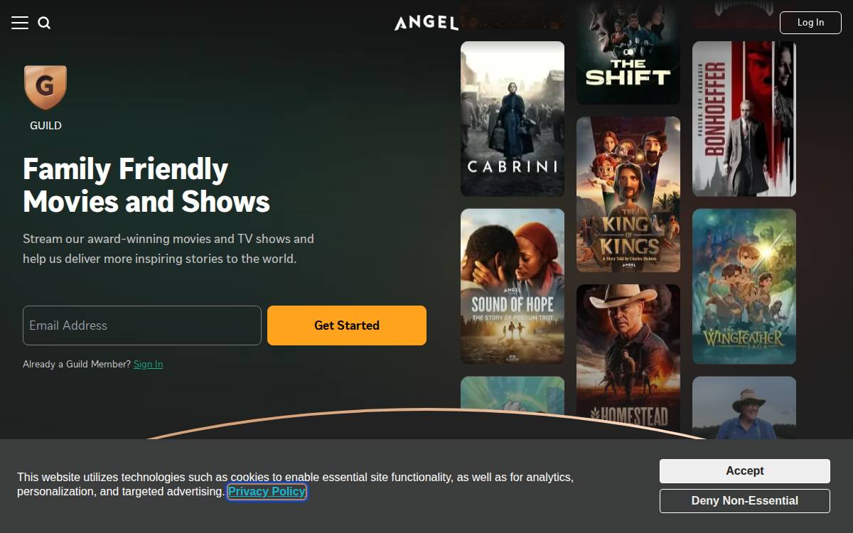 Angel Studios IPO website preview