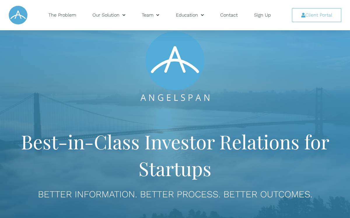 AngelSpan website preview