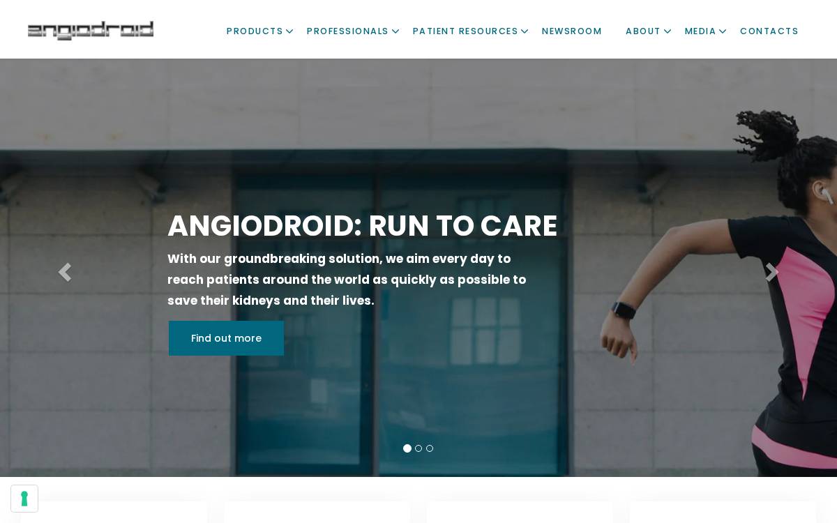 Angiodroid website preview