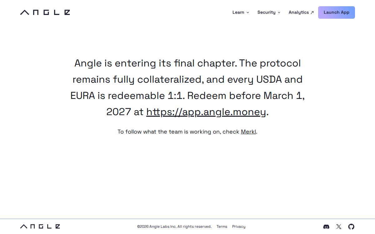 Angle website preview