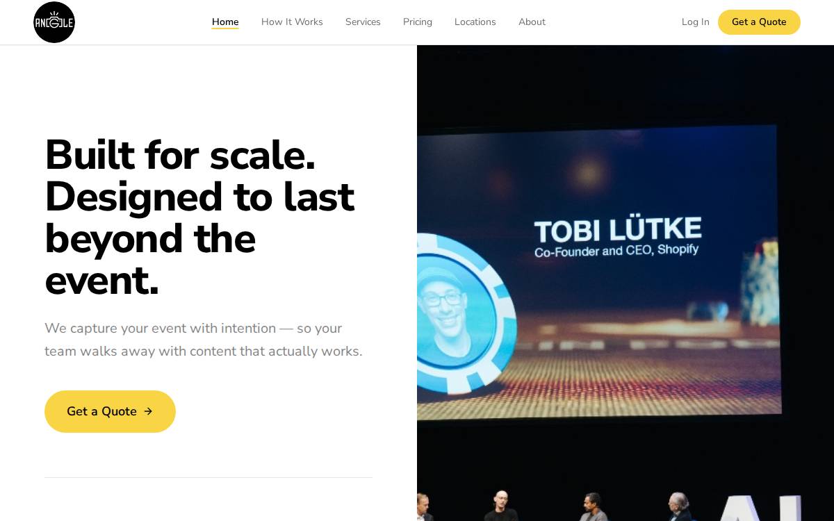 Angleplatform website preview