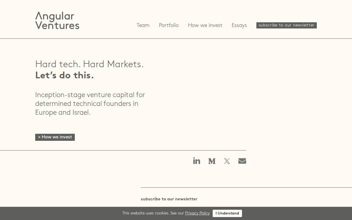 Angular Ventures website preview