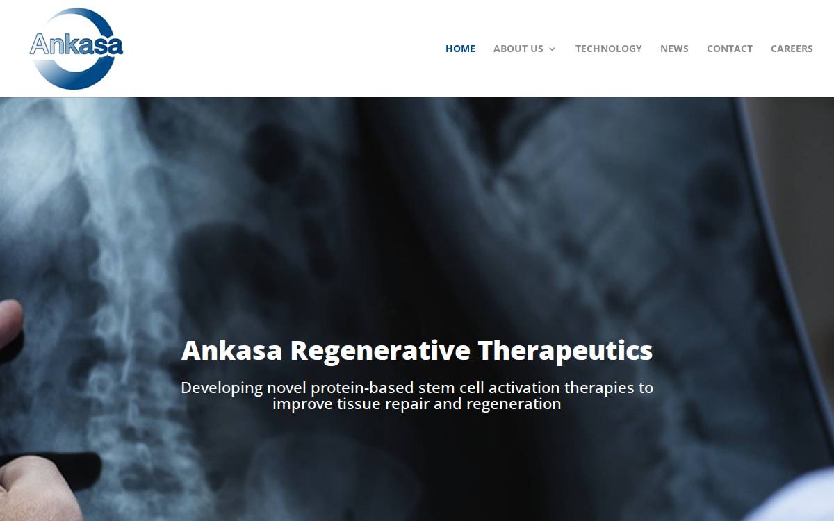 Ankasa Regenerative Therapeutics website preview