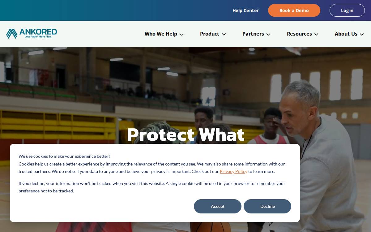 Ankored website preview