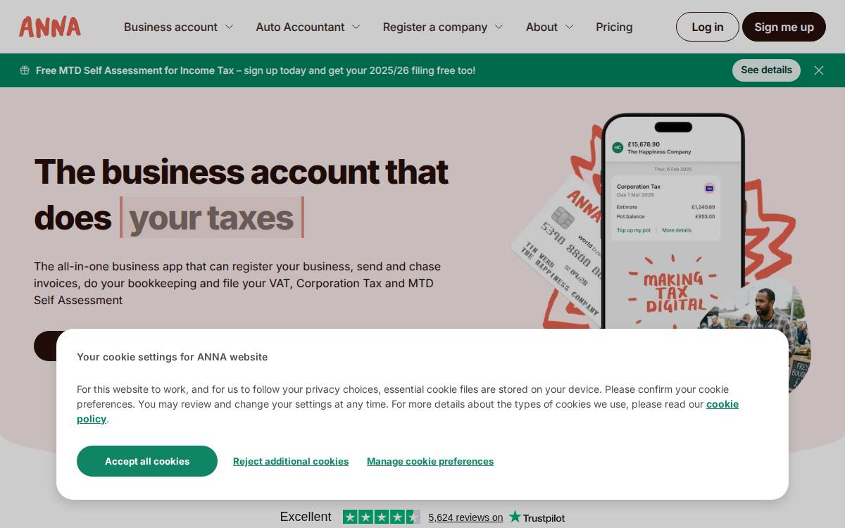ANNA Money (Formerly Cape) website preview