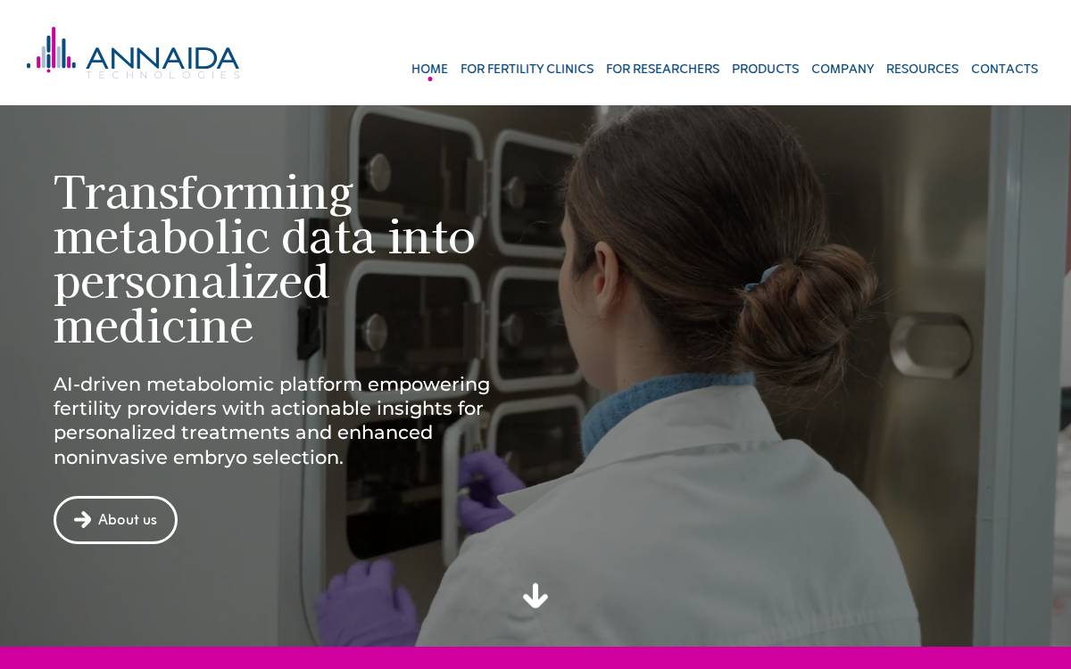 Annaida website preview
