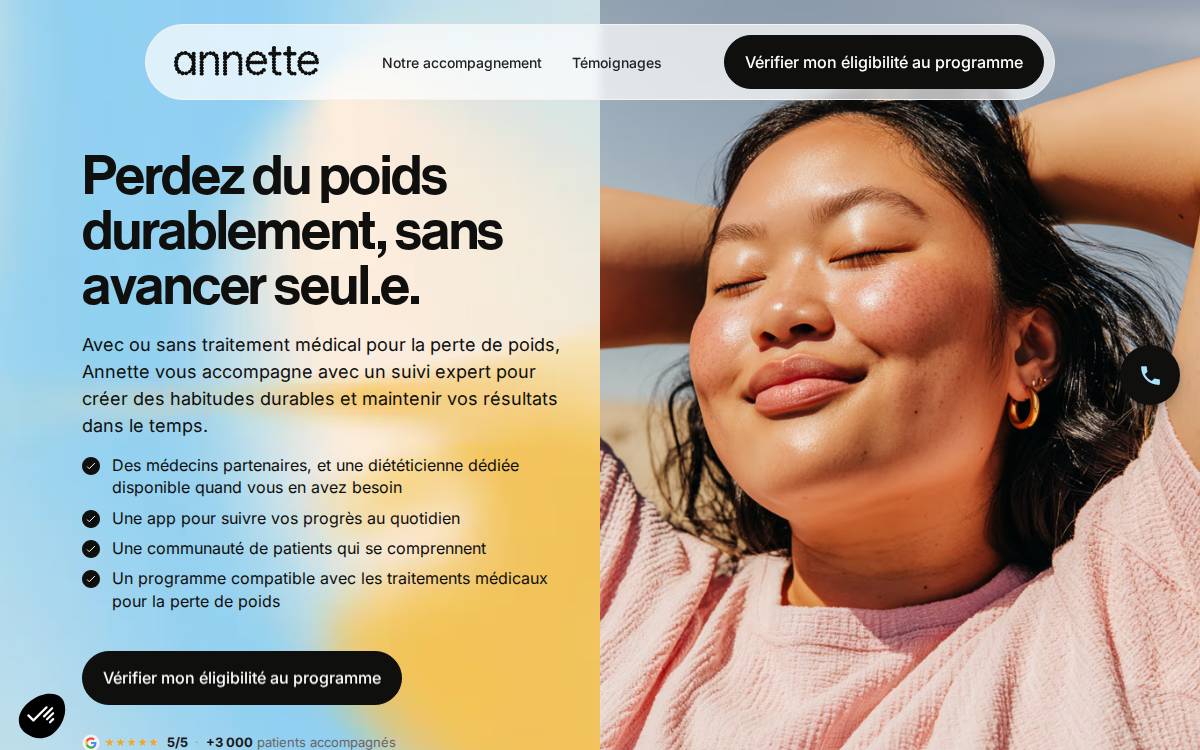 Annette website preview