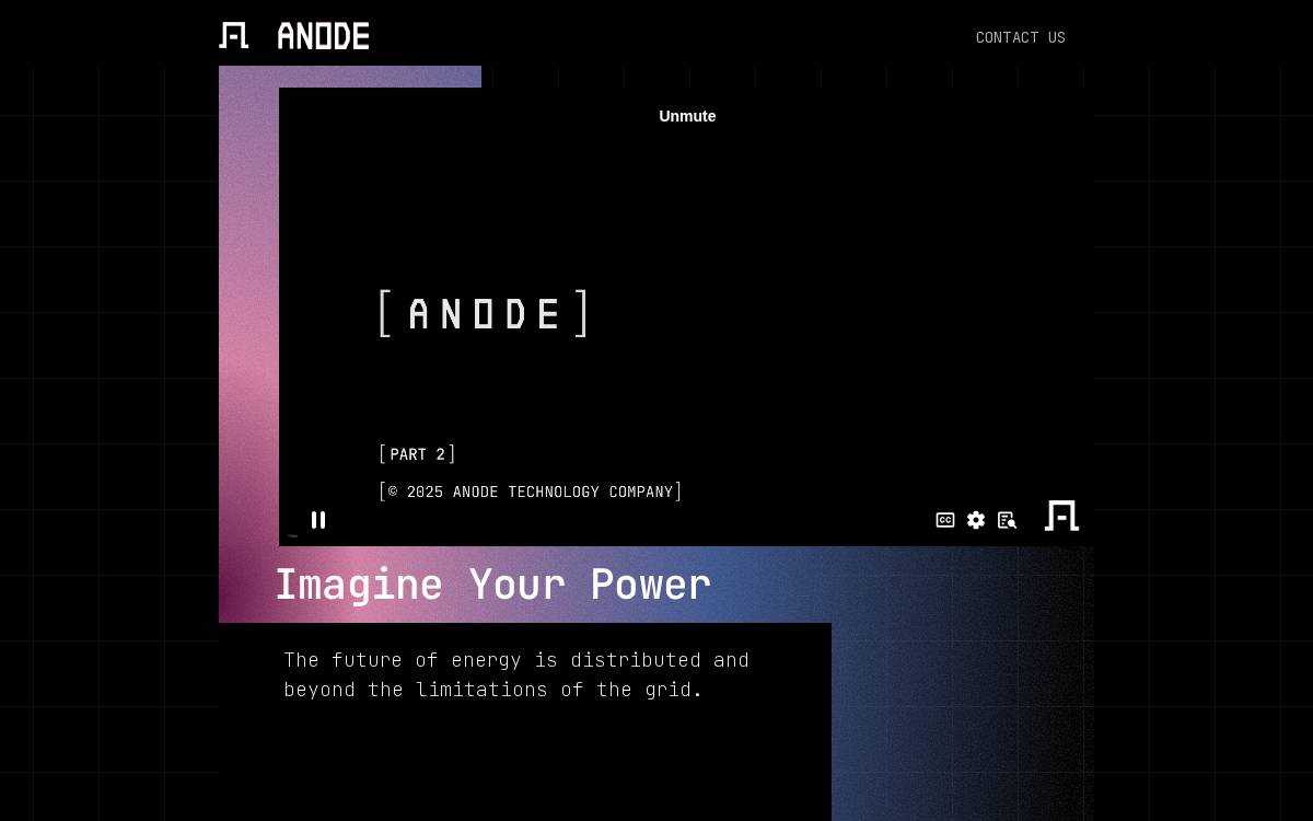 Anode website preview