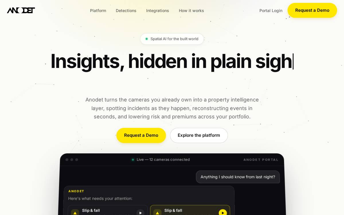 Anodet website preview