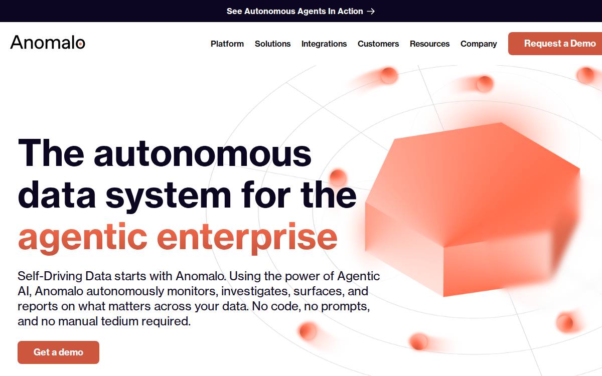 Anomalo website preview