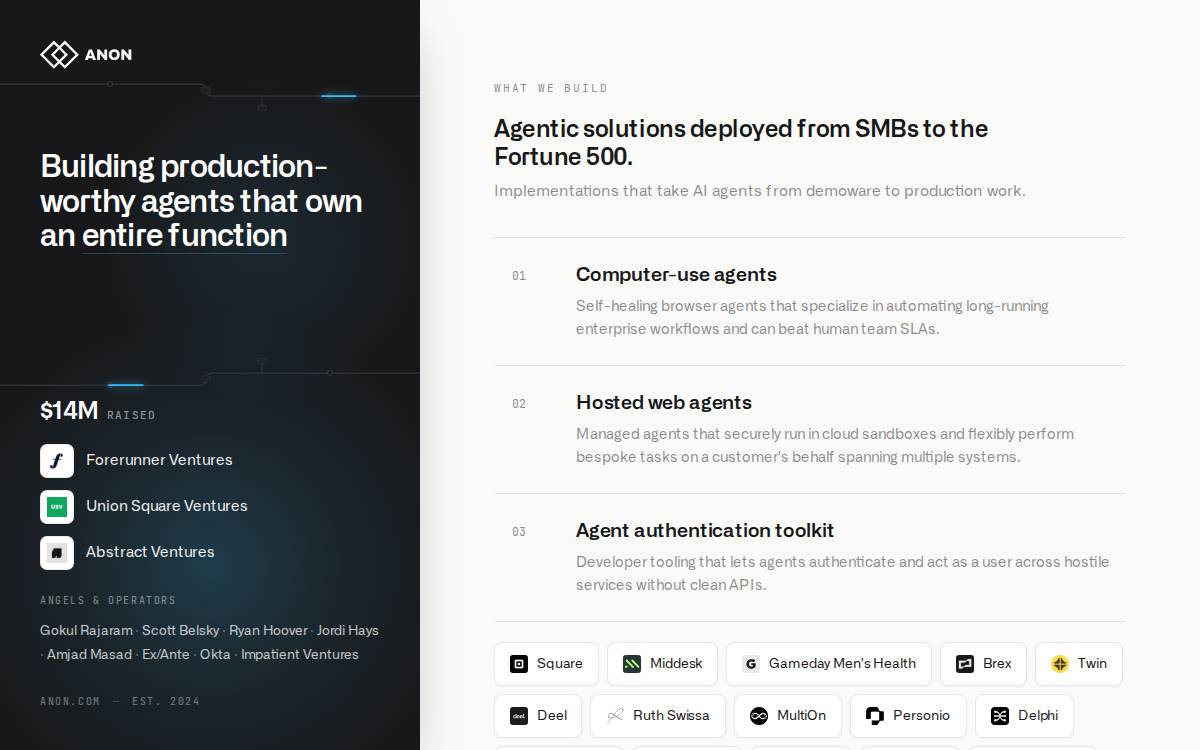 Anon website preview