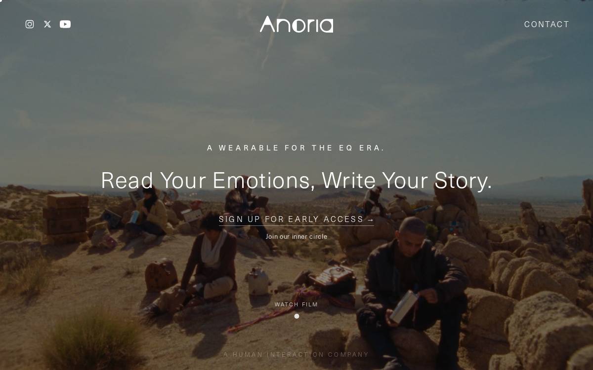 ANORIA website preview