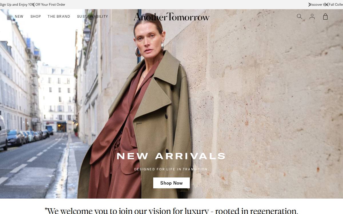 Another Tomorrow website preview