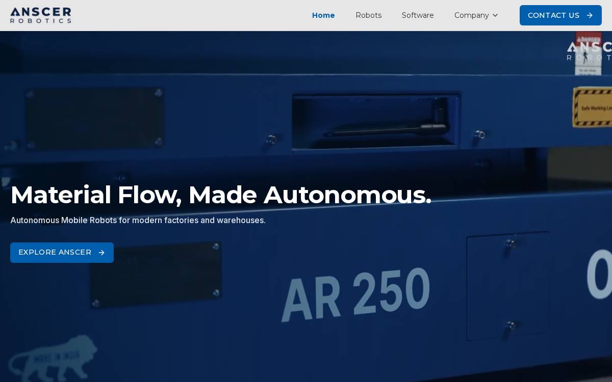Anscer website preview