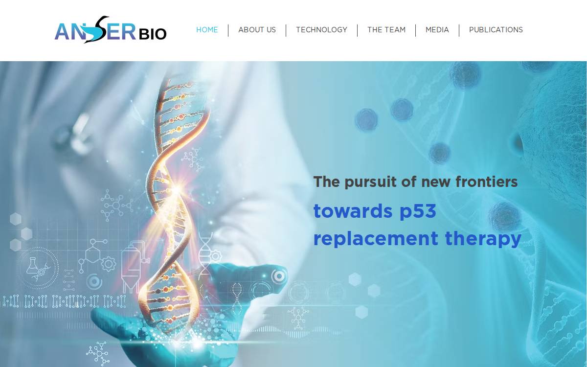 AnserBio website preview
