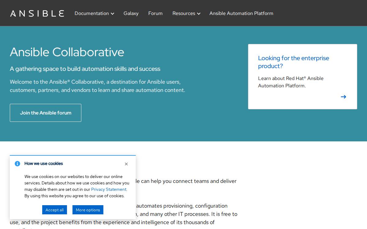 Ansible website preview