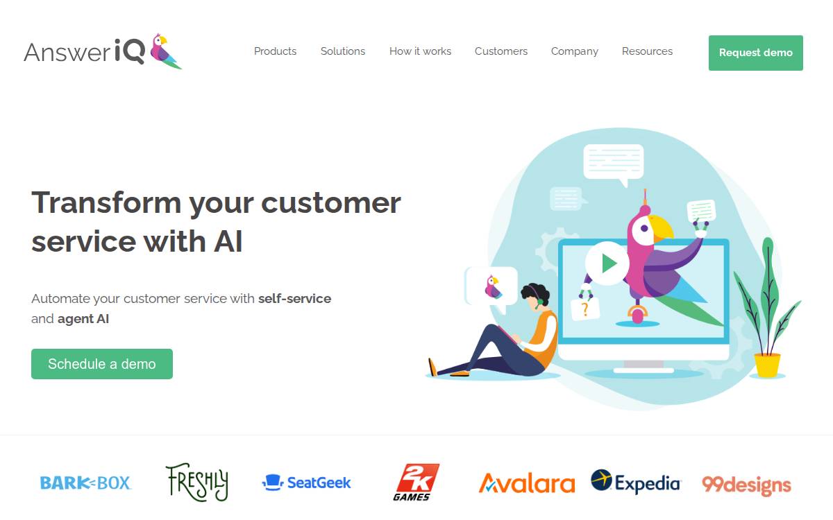 AnsweriQ website preview