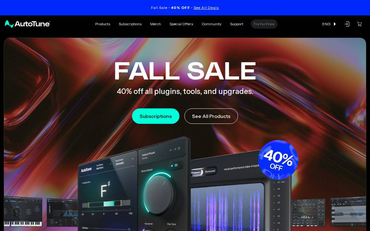 Antares Audio Technologies website preview