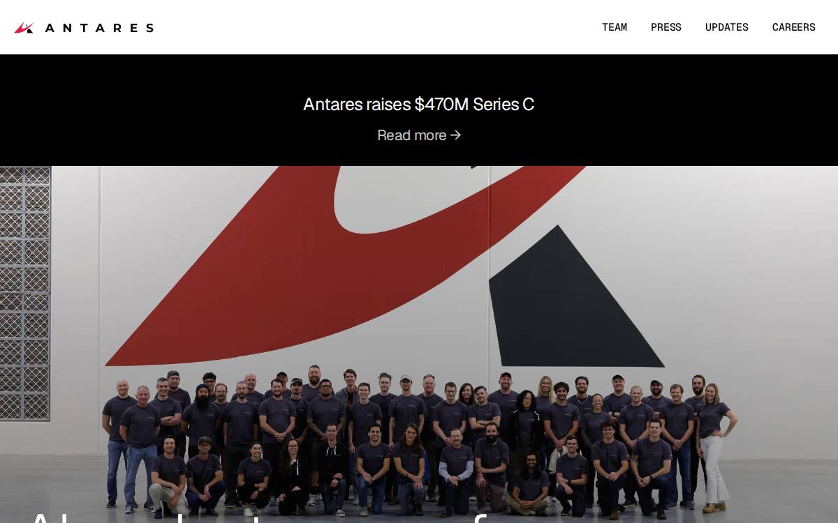 Antares website preview