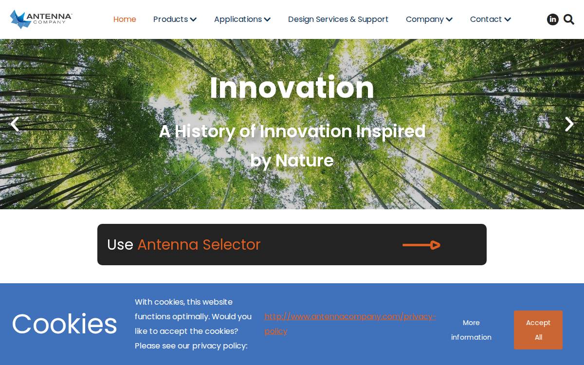 Antenna Company website preview