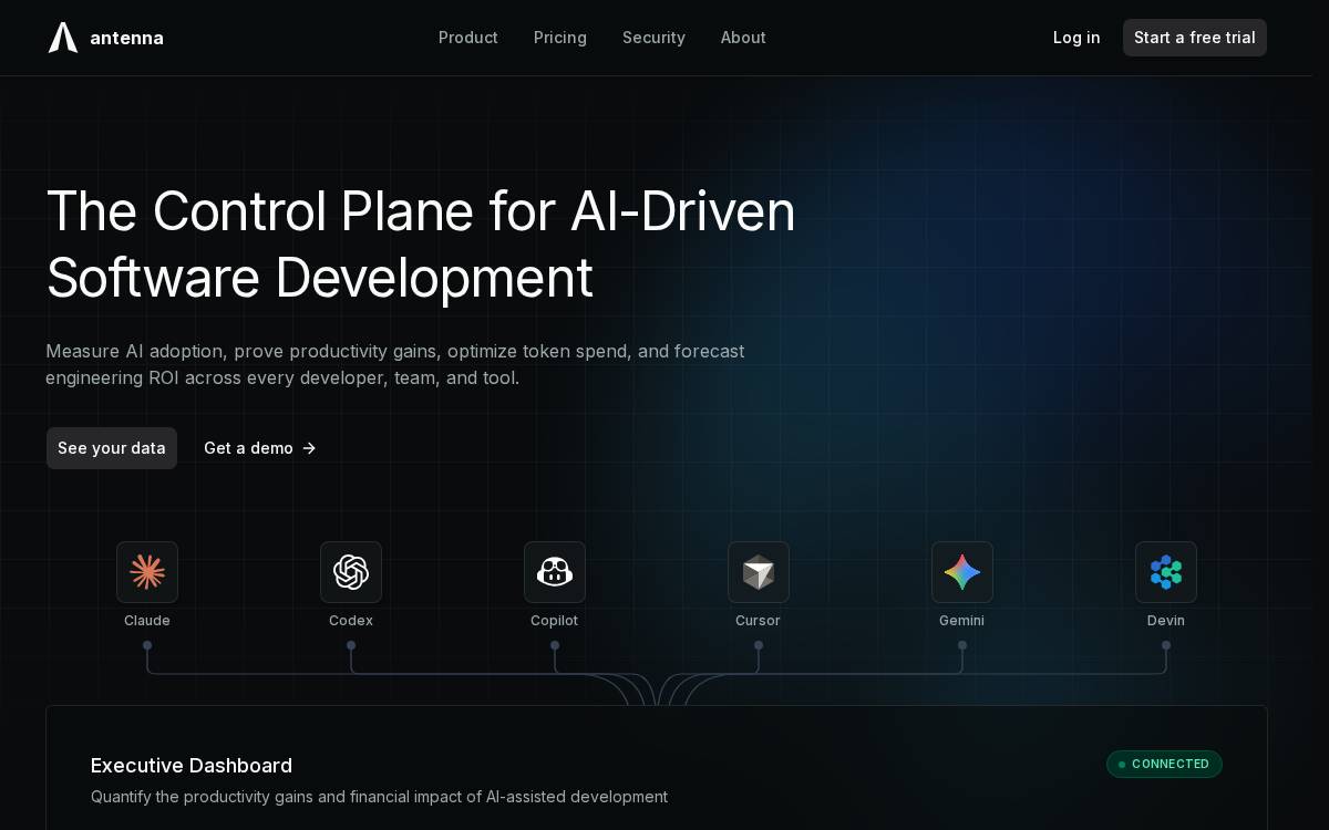 Antenna website preview
