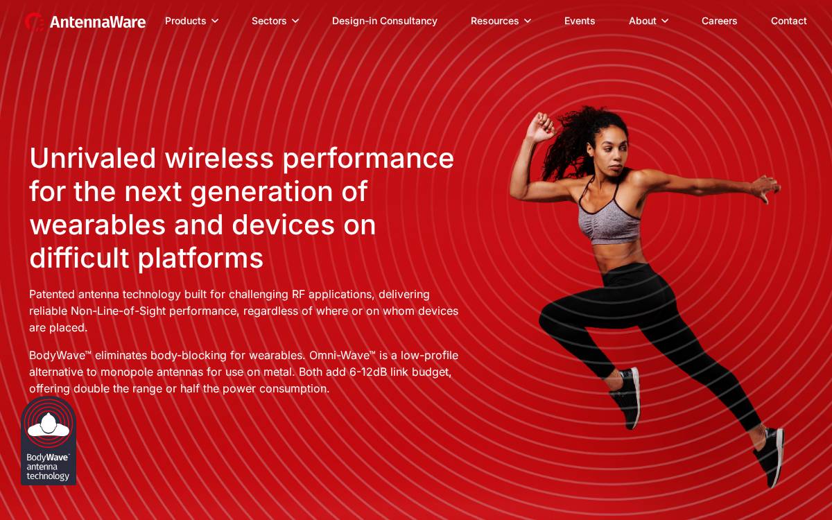 Antennaware website preview