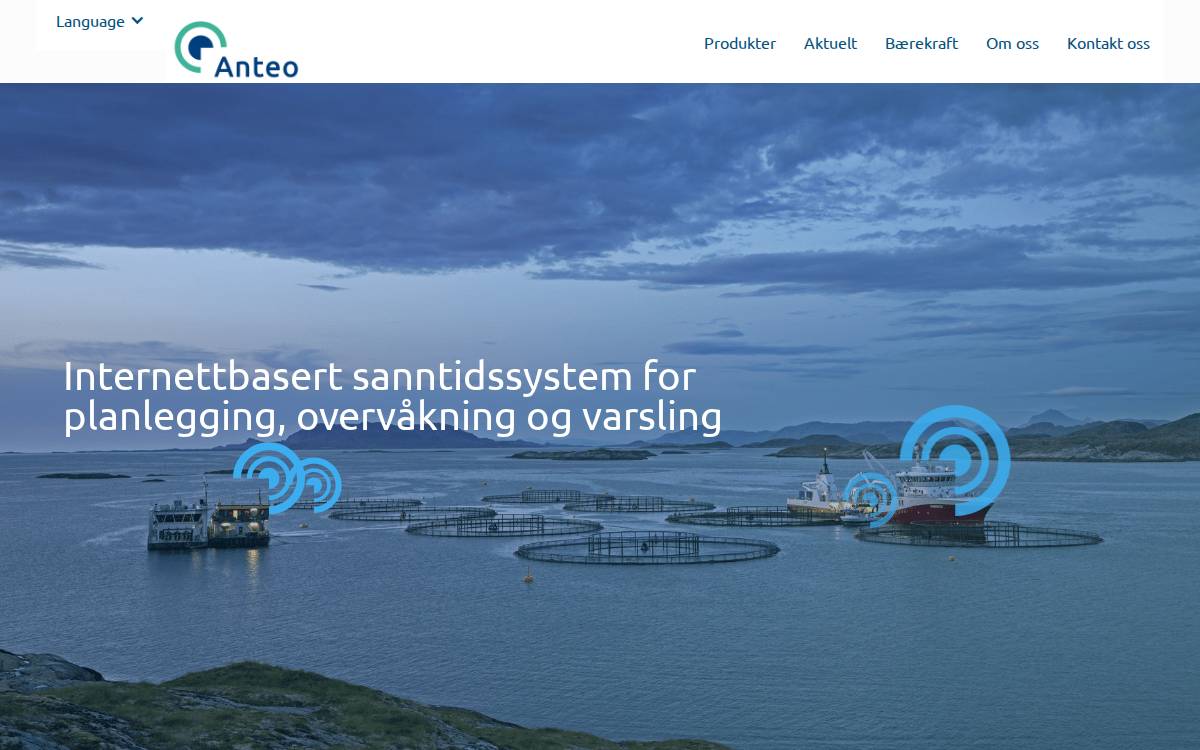 Anteo website preview